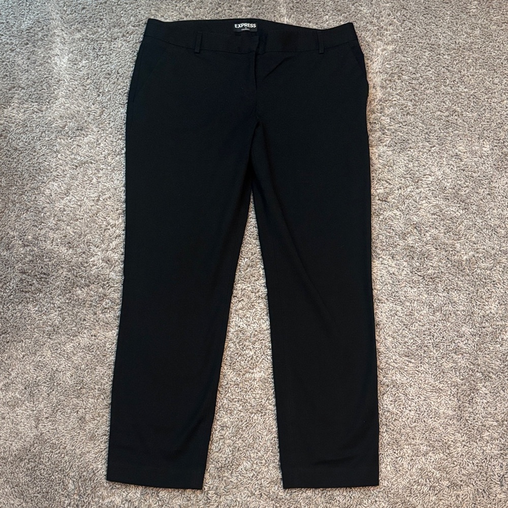 Express Black Cropped Dress Pants